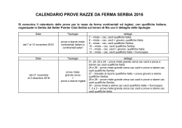 calendario prove razze da ferma serbia 2016