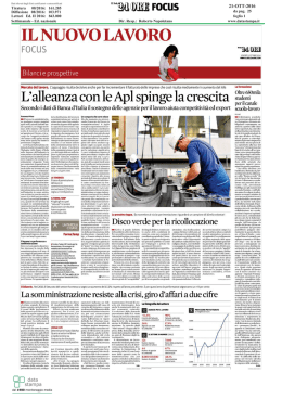 Focus - Il Nuovo Lavoro - Il Sole 24 Ore