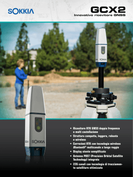 • Ricevitore RTK GNSS doppia frequenza e multi costellazione