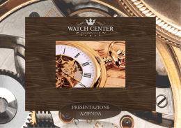 Watch Center presentazione azienda - watch