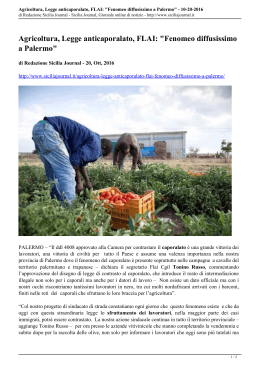 Agricoltura, Legge anticaporalato, FLAI