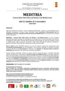 MEDITRA - Progetto e Programma