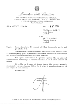 18.10.2016 prap puglia e basilicata - lavoro straordinario