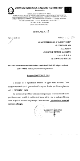 Sciopero 21 ottobre 2016