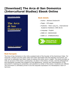 [Download] The Arca di San Domenico (Intercultural Studies