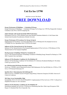 Free BOOK UNI EN ISO 13790 PDF