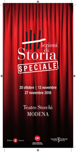 lezioni-storia - Emilia Romagna Teatro Fondazione