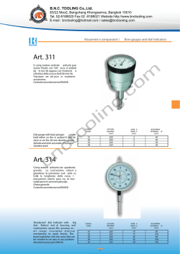 91)BOCCHI,Dial gauge with back plunger,Art-311