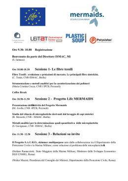 Programma Evento Life+ MERMAIDS