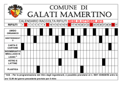calendario - Comune di Galati Mamertino