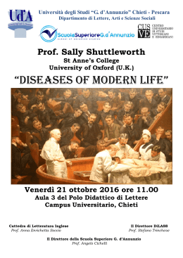 diseases of modern life - Università degli Studi "G. d`Annunzio"