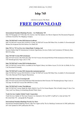 free ebook isbp 745 pdf