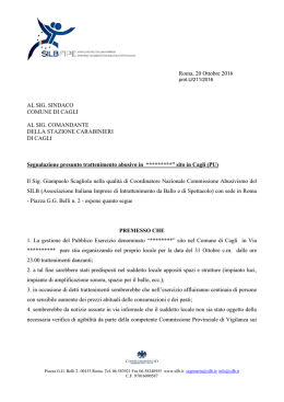 Segnalazione presunta attivit&agrave; abusiva nel comune di Cagli