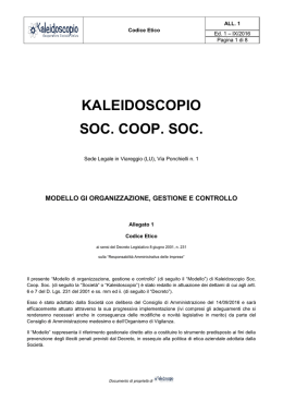 Codice Etico - Kaleidoscopio