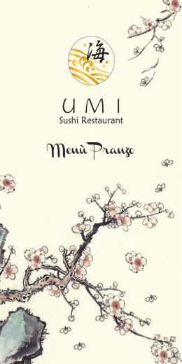 Il menù di Umi Sushi Restaurant - PRANZO