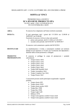 Leggi il regolamento completo