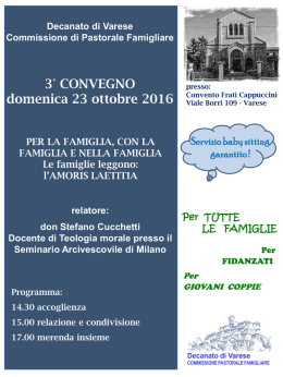 Domenica 23 ottobre - Comunità Sant`Eusebio
