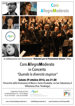 Locandina - Orchestra Allegro Moderato