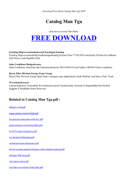 Free BOOK CATALOG MAN TGA PDF