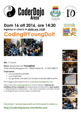 Coding@YoungDoIt - CoderDojo Arese