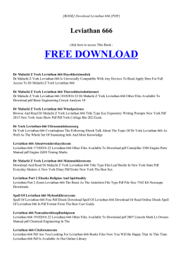free book leviathan 666 pdf