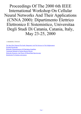Proceedings Of The 2000 6th IEEE International Workshop On