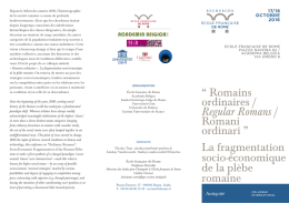 Romains ordinaires / Regular Romans / Romani