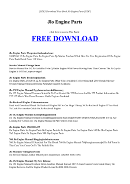 Free BOOK JLO ENGINE PARTS PDF