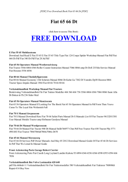 free fiat 65 66 dt pdf