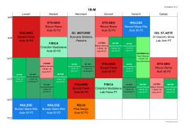 1B-M ORARIO DEFINITIVO dal 17 Ottobre 2016 ITALIANO Aula 50