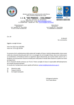 064 Nomina Segretari CdC - De Pinedo