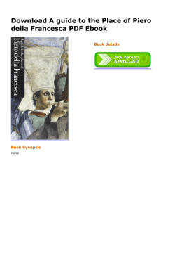 A guide to the Place of Piero della Francesca PDF