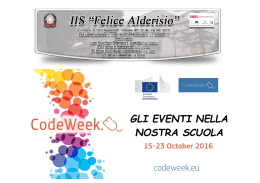 Eventi Codeweek 2016 - iisalderisiostigliano.it