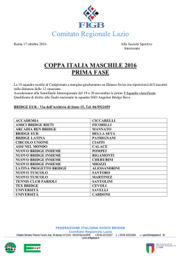 circolare - Comitato Regionale Lazio
