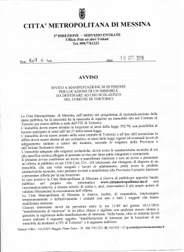 Leggi Avviso - Provincia Regionale di Messina