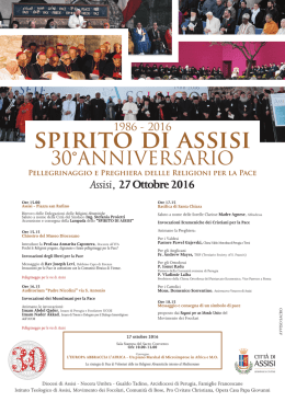Programma - Diocesi di Assisi - Nocera Umbra