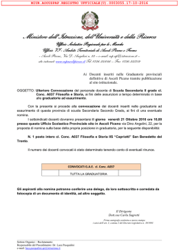 decreto di convocazione - Ufficio Scolastico Provinciale di Ascoli