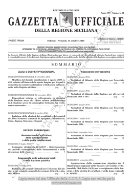 PDF - Gazzetta Ufficiale della Regione Sicilia