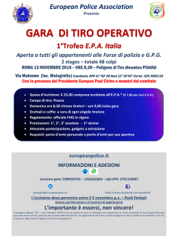 gara di tiro operativo - European Police Association Italia