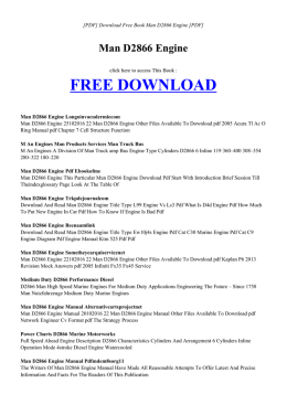Free BOOK MAN D2866 ENGINE PDF