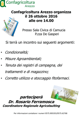 Diapositiva 1 - Confagricoltura Arezzo
