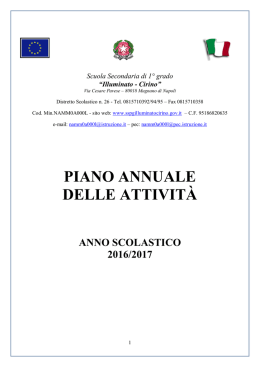 2016/docenti/Piano Annuale 16-17 - Scuola secondaria di 1° grado