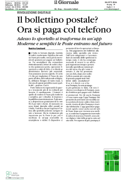 18-OTT-2016 - Poste Italiane