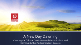 Baston_Culture, Curriculum and Co-curriculum, and Community that Fosters Student Success