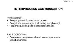 INTERPROCESS COMMUNICATION