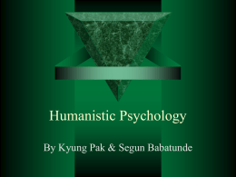humanistic theories