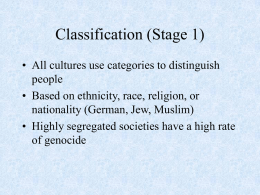 8 Stages of Genocide