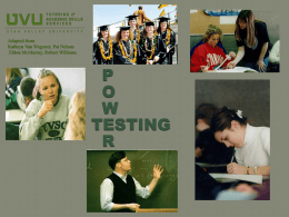 PowerPoint on Power Testing (ppt