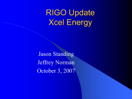 MB Meeting 10/3/2007 - RIGO Update