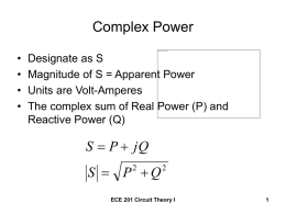 Complex Power